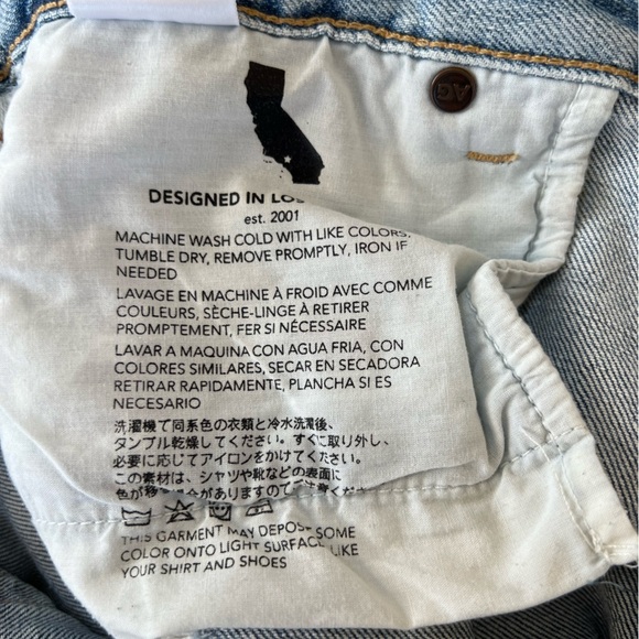 AG Jeans Contour 360° Angeline High Rise Flare Stretch Raw Hem Blue Jeans, 30 - Picture 10 of 10